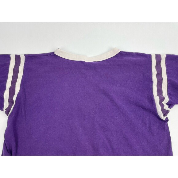 Vintage 70s Sigma Sigma Sigma Sorority Single Stitch Shirt Men’s Medium Purple - Picture 6 of 11